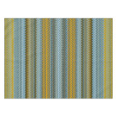 Gelbe und blaue Streifen Tischdecke (Vorderseite (Horizontal))