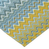 Gelbe und blaue Streifen Tischdecke (Schrägansicht)