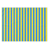 Gelbe und blaue Streifen Tischdecke (Vorderseite (Horizontal))