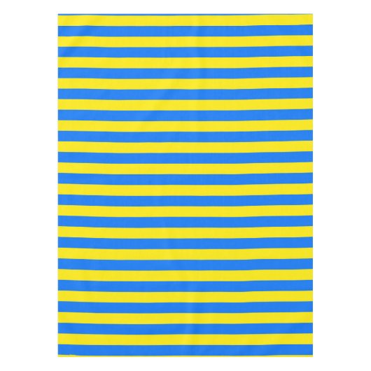 Gelbe und blaue Streifen Tischdecke (Vorderseite)