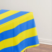 Gelbe und blaue Streifen Tischdecke (Beispiel)