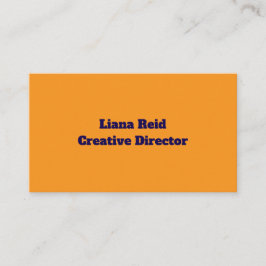 Gelbe und blaue Visitenkarte