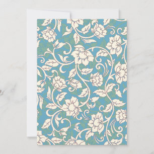 Gelbe und blaue wirbelnde Blume Dankeskarte