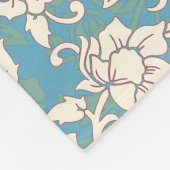 Gelbe und blaue wirbelnde Blume Fleecedecke (Ecke)