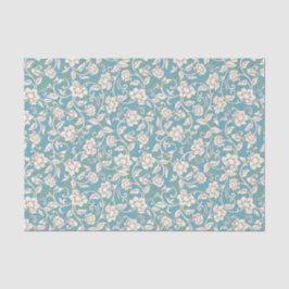 Gelbe und blaue wirbelnde Blume Seidenpapier