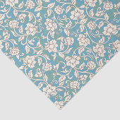 Gelbe und blaue wirbelnde Blume Seidenpapier (Ausschnitt)