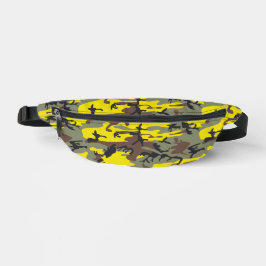 Gelbe und braune Camouflage, Militär, Armee Bauchtasche