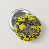 Gelbe und braune Camouflage, Militär, Armee Button (Vorne & Hinten)