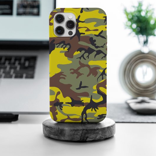 Gelbe und braune Camouflage, Militär, Armee Case-Mate iPhone Hülle