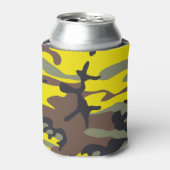 Gelbe und braune Camouflage, Militär, Armee Dosenkühler (Kanne Vorderseite)