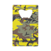 Gelbe und braune Camouflage, Militär, Armee Geldbeutel Flaschenöffner (Vorderseite)