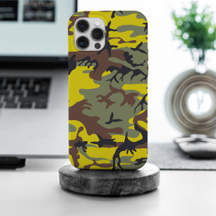 Gelbe und braune Camouflage, Militär, Armee iPhone 15 Pro Max Hülle