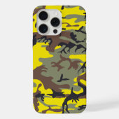 Gelbe und braune Camouflage, Militär, Armee iPhone Hülle (Rückseite)
