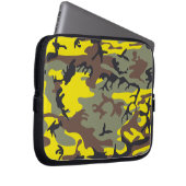 Gelbe und braune Camouflage, Militär, Armee Laptopschutzhülle (Vorne Rechts)