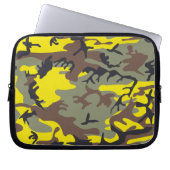 Gelbe und braune Camouflage, Militär, Armee Laptopschutzhülle (Vorderseite)