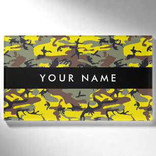 Gelbe und braune Camouflage, Militär, Armee Namenschild