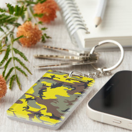 Gelbe und braune Camouflage, Militär, Armee Schlüsselanhänger