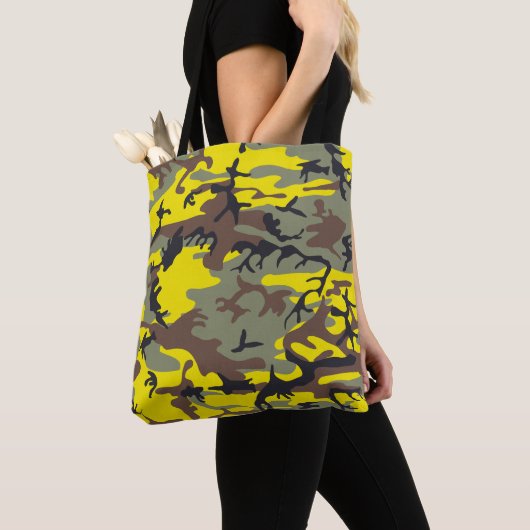 Gelbe und braune Camouflage, Militär, Armee Tasche (Von Nahem)
