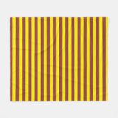 Gelbe und braune Streifen Fleecedecke (Vorderseite (Horizontal))