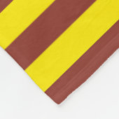 Gelbe und braune Streifen Fleecedecke (Ecke)
