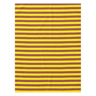 Gelbe und braune Streifen Tischdecke