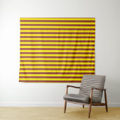 Gelbe und braune Streifen Wandteppich (Beispiel (Horizontal))
