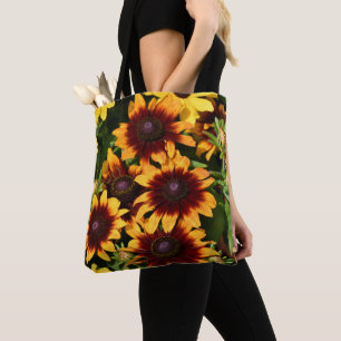 Gelbe und bronzene Rubeckias Floral Tasche