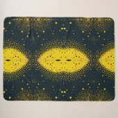 Gelbe und dunkle Punkte-Decke Sherpadecke (Vorderseite (Horizontal))