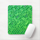 Gelbe und dunkle Spur, viereckig hellgrün. Mousepad (Mit Mouse)