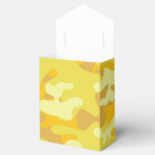 Gelbe und goldene Camouflage Geschenkschachtel