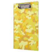Gelbe und goldene Camouflage Klemmbrett (Links)