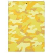 Gelbe und goldene Camouflage Klemmbrett (Rückseite)