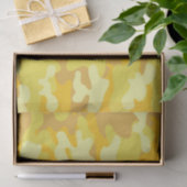 Gelbe und goldene Camouflage Seidenpapier (Geschenk)