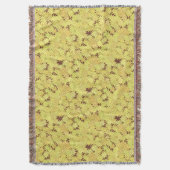 Gelbe und goldene Milchsorten auf Schokoladenbraun Decke (Vorderseite Vertikal)