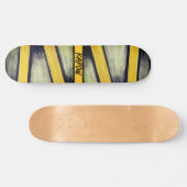 Gelbe und grafische Grafik - Skateboard (Horizontal)