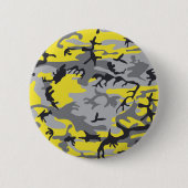 Gelbe und graue Camouflage, Militär, Armee Button (Vorderseite)