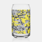 Gelbe und graue Camouflage, Militär, Armee Dosenglas (Vorderseite)