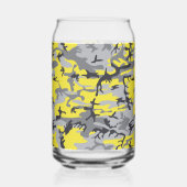 Gelbe und graue Camouflage, Militär, Armee Dosenglas (Links)