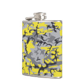 Gelbe und graue Camouflage, Militär, Armee Flachmann (Links)