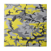 Gelbe und graue Camouflage, Militär, Armee Fliese (Vorderseite)