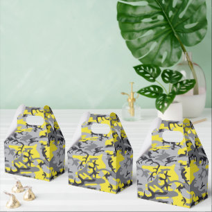 Gelbe und graue Camouflage, Militär, Armee Geschenkschachtel