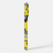 Gelbe und graue Camouflage, Militär, Armee iPhone Hülle (Rechte Seite)