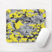 Gelbe und graue Camouflage, Militär, Armee Mousepad (Mit Mouse)
