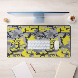 Gelbe und graue Camouflage, Militär, Armee Schreibtischunterlage