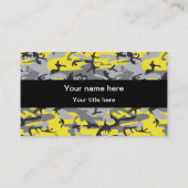 Gelbe und graue Camouflage, Militär, Armee Visitenkarte (Rückseite)