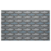 Gelbe und graue Fische Stoff (Fat Quarter (45,7 x 55,9 cm))
