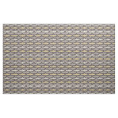 Gelbe und graue Fische Stoff (Yard (91,4 cm))
