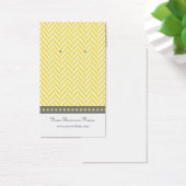 Gelbe und graue Herringbone-Ohrenkarten (Schreibtisch)