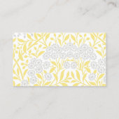 Gelbe und graue Mommy Cards Telefonnummerkarte (Rückseite)