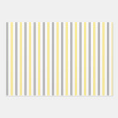 Gelbe und graue Polka-Punkte und niedliche, helle  Geschenkpapier Set (Vorderseite 3)